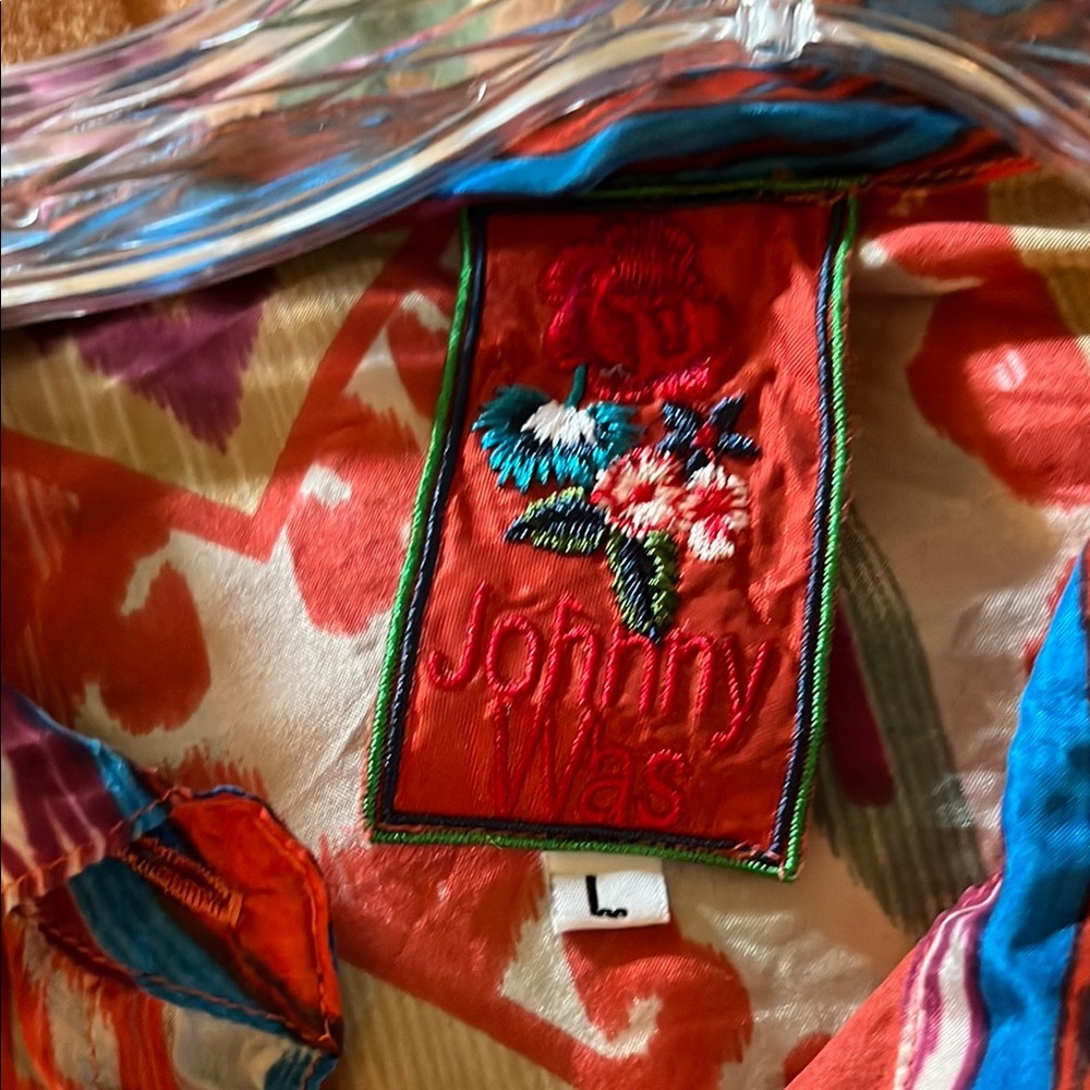 Johnny Was Colorful Floral Blouse